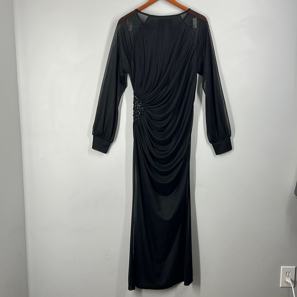 Stacey Adams Long Sleeve Women’s Evening Dress Size 12 Black - Picture 8 of 10